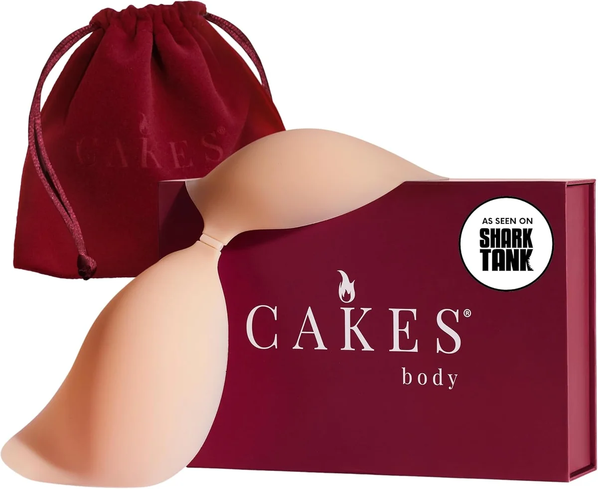 CAKES Body Adhesive Strapless Bra Sculpting Solution Silicone Honey New