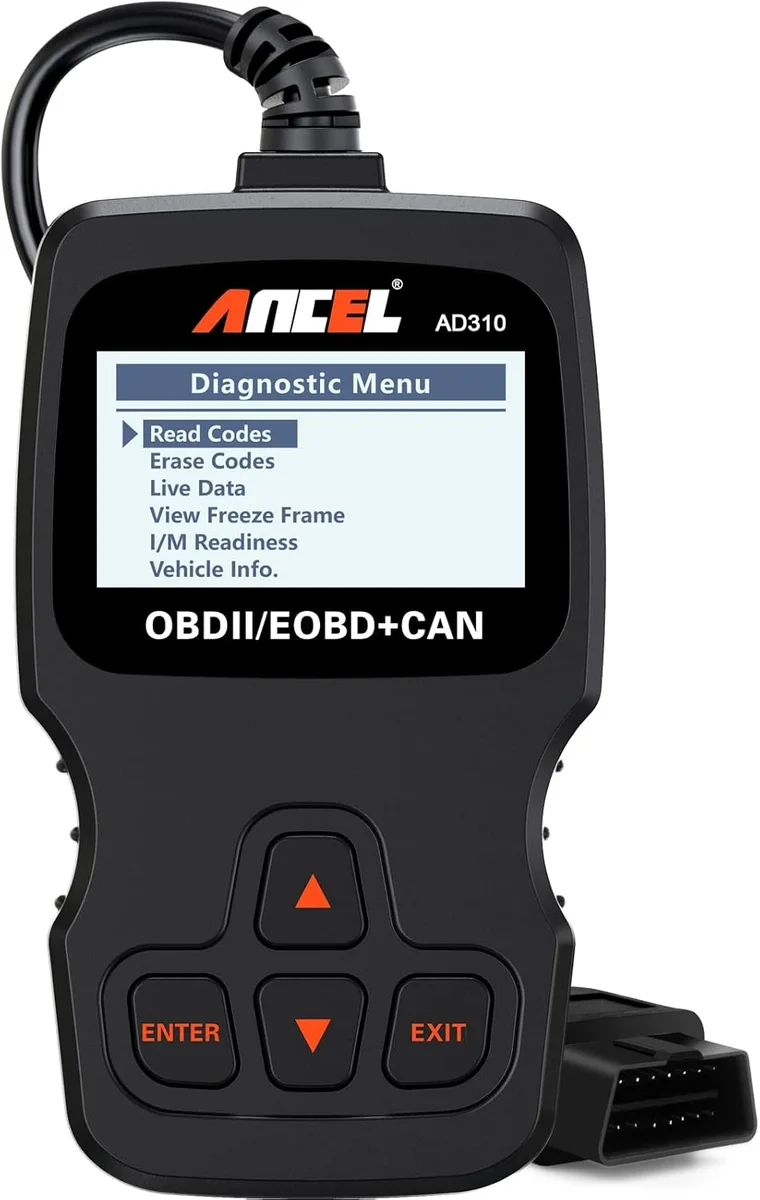 ANCEL OBD II Scanner AD310 Classic Car Engine Fault Code Reader Black New