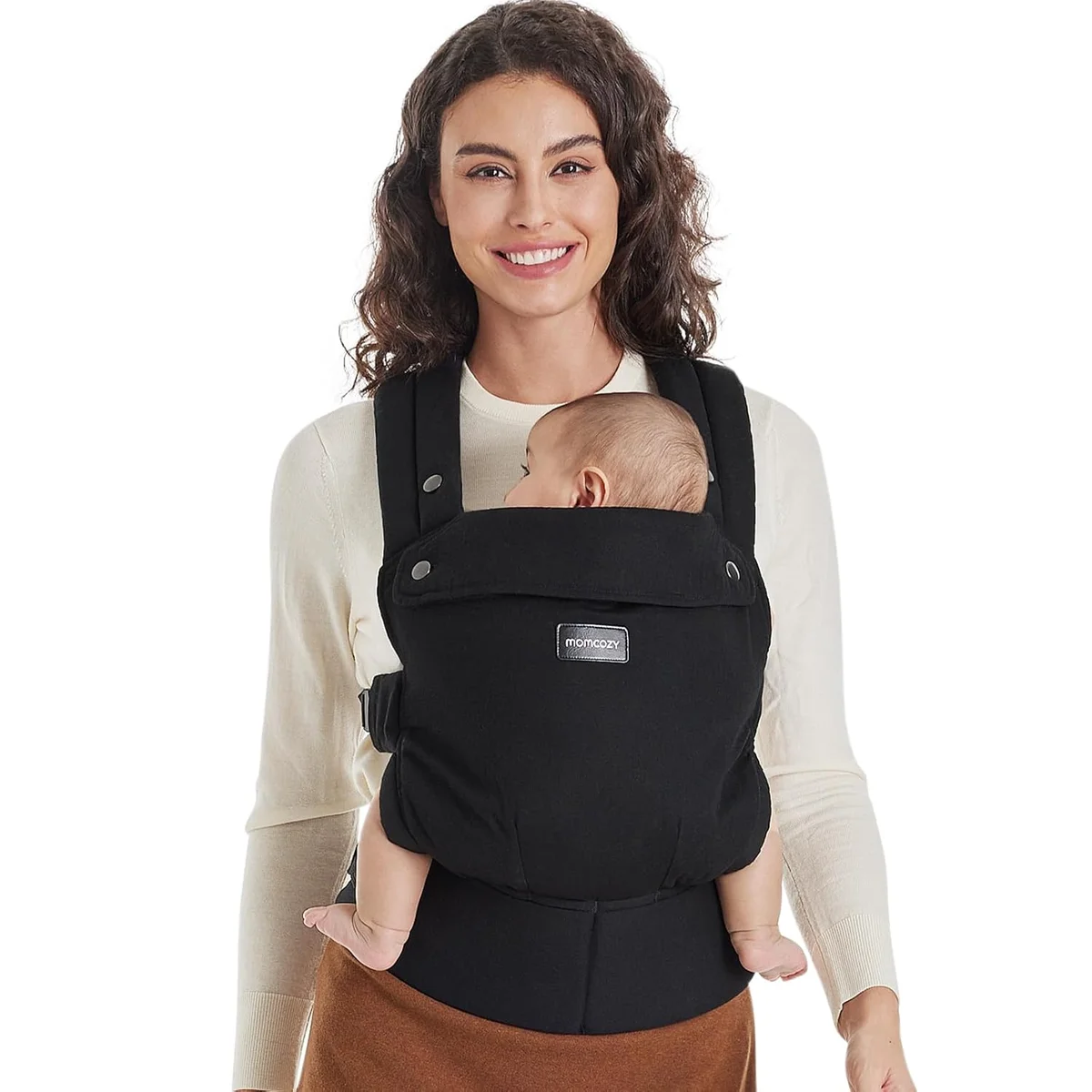 Momcozy Baby Carrier BC001 Ergonomic, Lightweight for 7-45lbs Black New