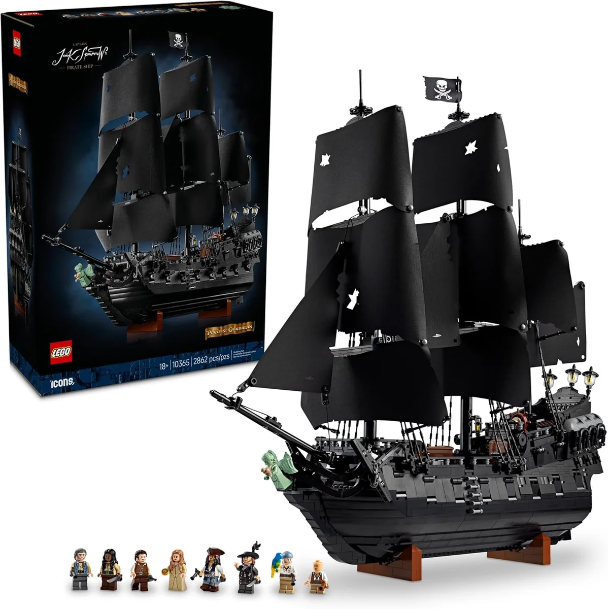 LEGO Captain Jack Sparrow’s Pirate Ship Building Set 10365 2862 Pieces Multicolor New