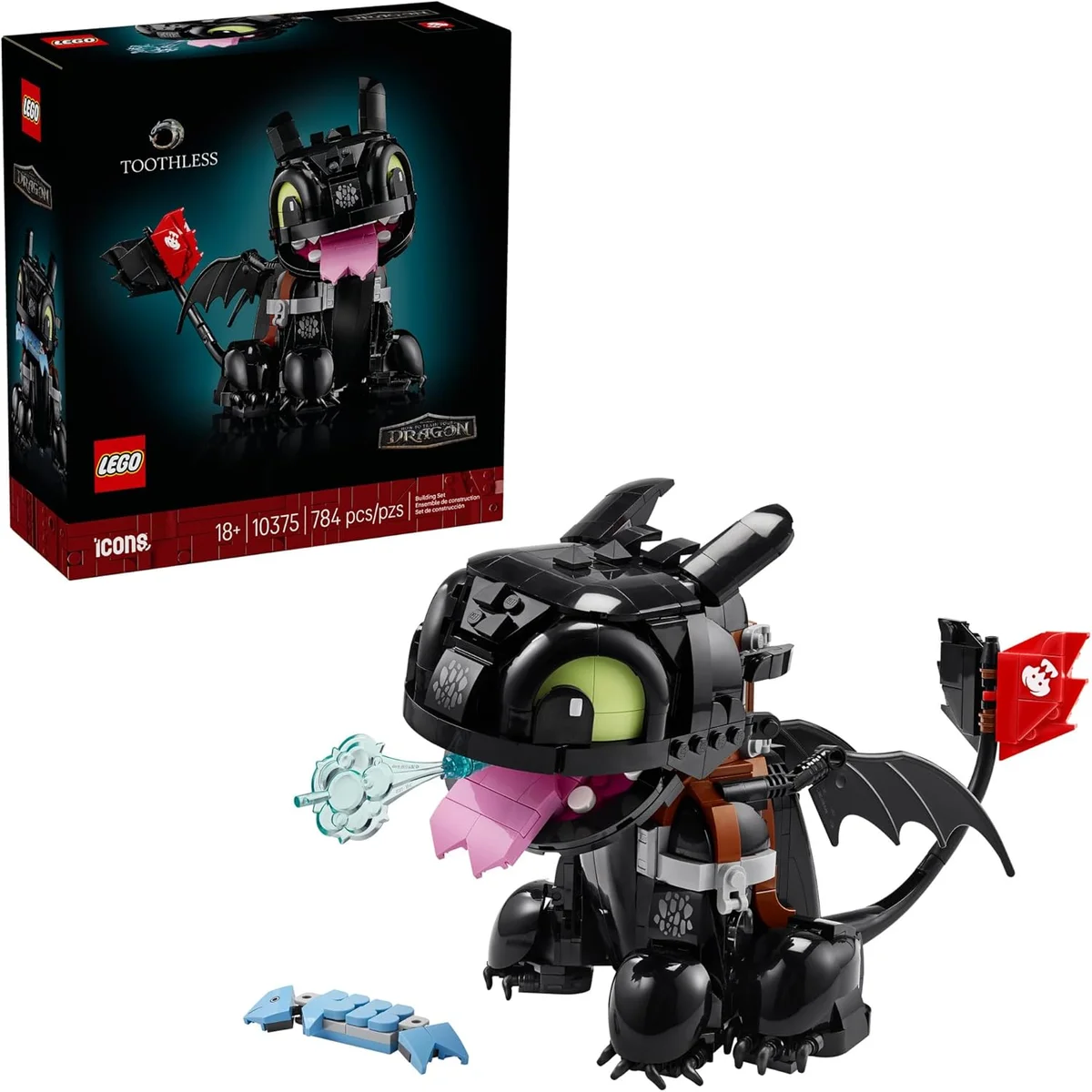 LEGO How to Train Your Dragon: Toothless Building Set 10375 - 784 Pieces - Multicolor - New