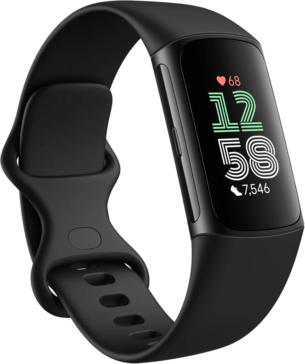 Fitbit Charge 6 Fitness Tracker GPS Heart Rate Monitor Black/Obsidian New